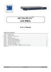 Analog Way Octo-Plus OCP802 - User Manual
