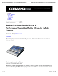 Sonicscoop StudioLive 16.0.2 review