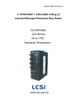 User Manual - LCSI Industrial Ethernet and PoE switch
