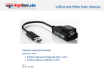 eLock USB Filter User Manual