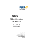 PBS archive add on CISU - Handbuch Teil B