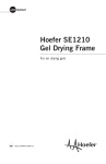Hoefer SE1210 Gel Drying Frame