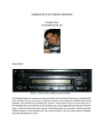 Analysis of a Car Stereo Interface