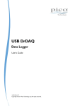 USB DrDAQ User`s Guide