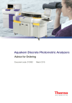 Aquakem Discrete Photometric Analyzers: Advice for Ordering