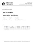 MDDM-860 User Manual