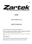 www.zartek.co.za USER`S MANUAL