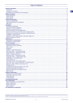 User`s manual TABLE OF CONTENTS General