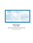 Budget Explorer User Guide - Fiscal Crisis & Management