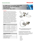 ST 3000 Smart Transmitter Series 100 Remote Diaphragm Seals