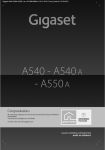 Gigaset A540A User Manual