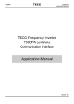 PA7300 LonWorks Application Manual - TECO