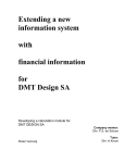 Developing an information system for DMT Design SA