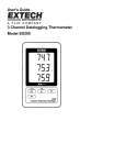 User`s Guide 3 Channel Datalogging Thermometer Model SD200
