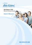 AirLive AirVideo-100 Manual - Airlivecam.eu | Kamery Airlive