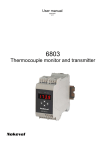 Thermocouple monitor and transmitter