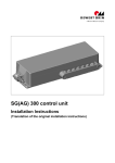 SG(AG) 300 control unit