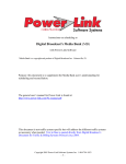 Digital Broadcast`s Media Bank (MB) - Power