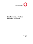 Data Networking Products Messages Reference