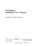 CMG6686GX cpuModuleTM User`s Manual