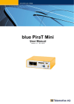 blue PiraT Mini - User Manual