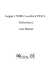 Sapphire PURE CrossFireX 890GX Motherboard User Manual