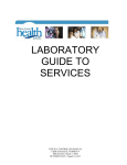 PCHA Laboratory Guide to Services