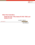 Mass Flow Controllers Series FC-77X / 77XX, Series FC