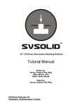 SVSolid Tutorial Manual, 2009 version