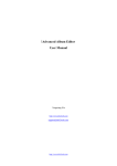 !Advanced Album Editor User Manual