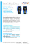 Additel 209 and 210 Series Loop Calibrator Data Sheet