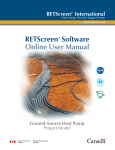 RETScreen Software Online User Manual