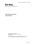 BG-Map Total Station Interface User`s Manual