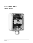 HOBO Micro Station User`s Manual