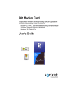 Socket CF 56K Modem Card User`s Guide