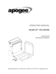 OPERATING MANUAL Model S2® #21105036