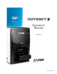 Odyssey Fc Imaging System Operator`s Manual v 1.0