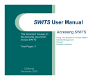 SWITS User Manual