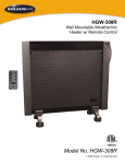 Wall Mountable Micathermic Heater W/ Remote Control