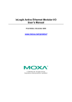 ioLogik Active Ethernet Modular I/O User`s Manual