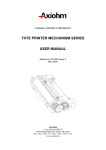 THTE PRINTER MECHANISM SERIES USER MANUAL