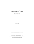 WEATHERPAK -2000 User Manual - Coastal Environmental Systems