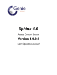 10 MB 26th Sep 2013 Genie Sphinx4 Software User Manual