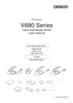 V680 Series Hand-held Reader Writer User`s Manual