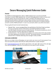 the SHARE Secure Messaging User Manual
