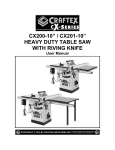 CX200-10” / CX201-10” HEAVY DUTY TABLE