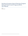 (NSLP) User Manual - Special Nutrition Programs
