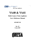 VA40&VA41 Vision Appliance User`s Reference Manual
