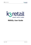 RMSify: User Guide - Retail Technology Limited