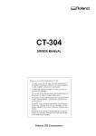 Set Up Guide for CT-304 Driver (English)